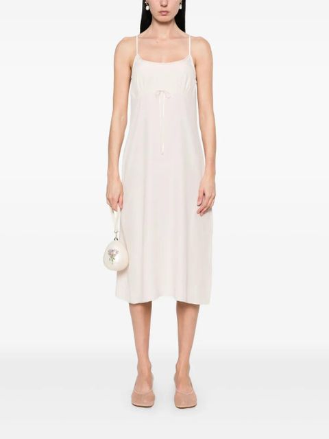 Simone Rocha bow slip midi dress - Neutrals
