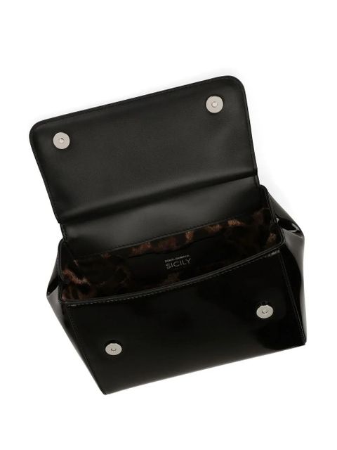 Dolce & Gabbana KIM DOLCE&GABBANA small Sicily top-handle bag - Black