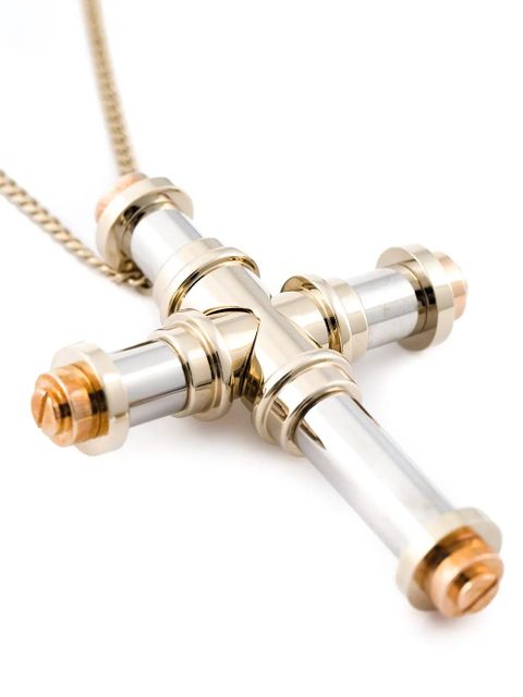 Givenchy chunky cross pendant necklace - Metallic