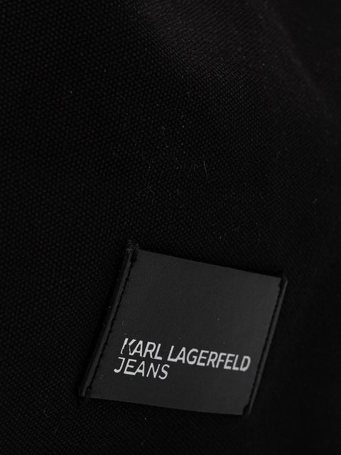 Karl Lagerfeld Jeans torebka bawełniana kolor czarny B1W50082
