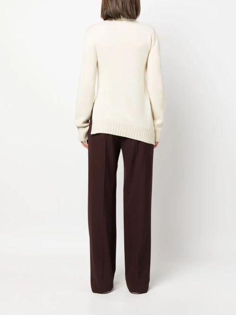 Jil Sander asymmetric-hem jumper - Neutrals