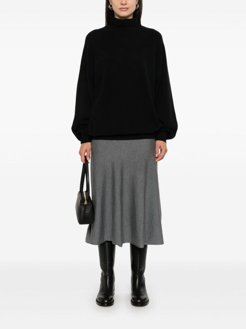 KHAITE Mayu midi skirt - Grey - zdjęcie produktu nr 2