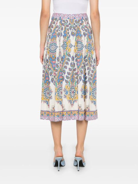 ETRO paisley midi skirt - Neutrals