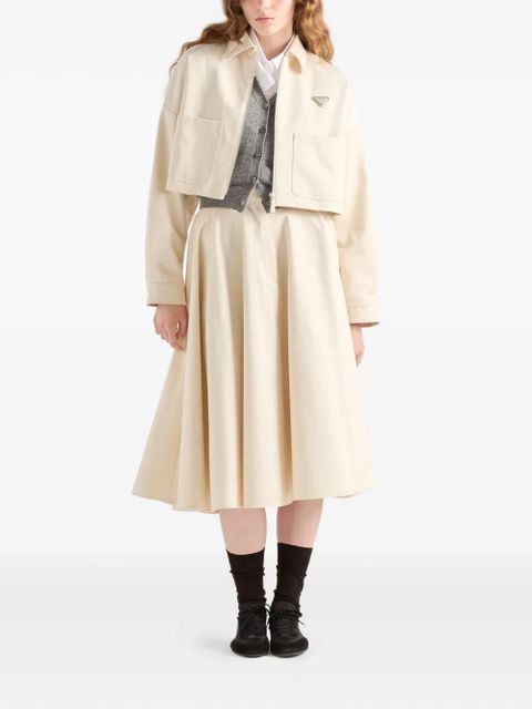 Prada Triangle-logo jacket - Neutrals - zdjęcie produktu nr 2