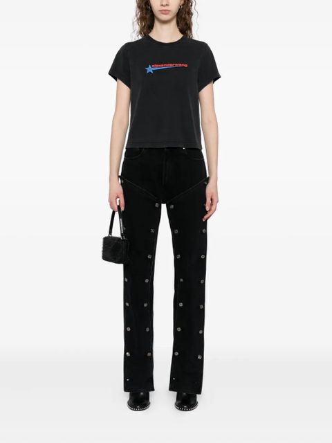 Alexander Wang Hotfix Star T-shirt - Grey