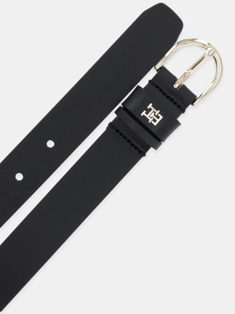 Tommy Hilfiger pasek skórzany damski kolor czarny AW0AW16836 - zdjęcie produktu nr 2