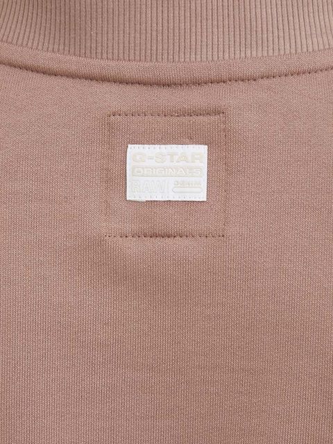 G-Star bluza bawełniana damska kolor brązowy gładka