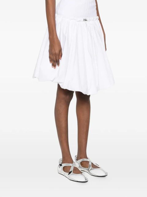 The Attico pleated midi skirt - White