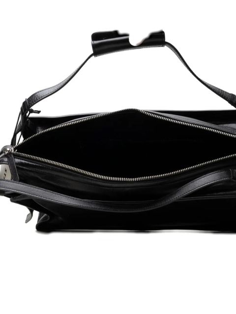 STAUD Harold leather shoulder bag - Black
