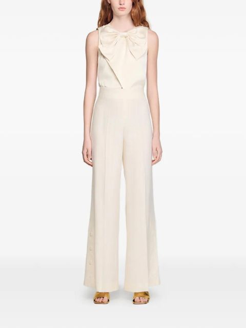 SANDRO button palazzo pants - Neutrals - zdjęcie produktu nr 2