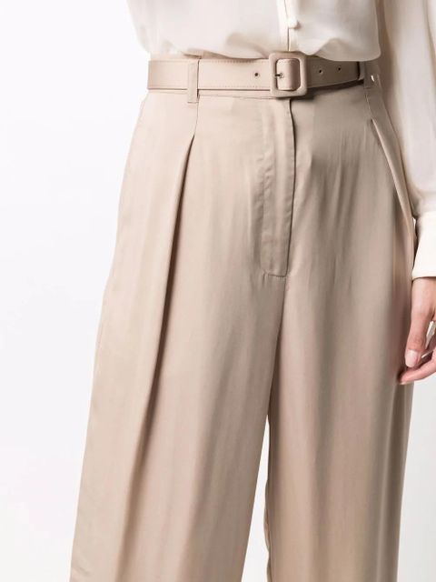 Self-Portrait belted wide-leg trousers - Neutrals - zdjęcie produktu nr 2