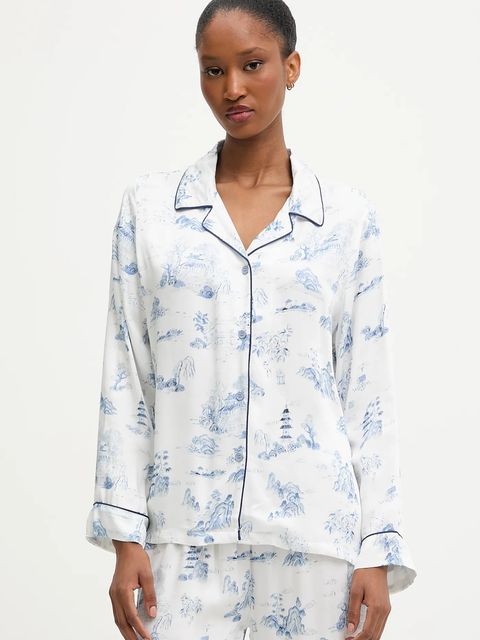 Answear.LAB piżama damska kolor niebieski