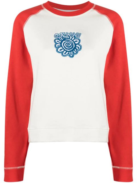 GANNI graphic-print organic cotton T-shirt - White - zdjęcie produktu nr 1