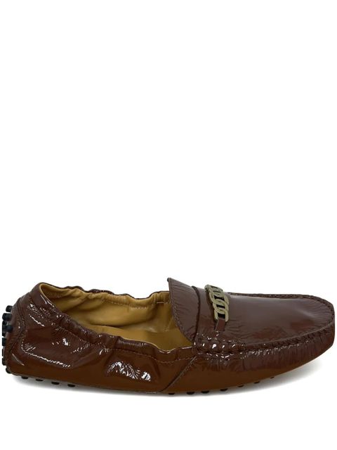 Tod's Gommino chain-detail loafers - Brown - zdjęcie produktu nr 1