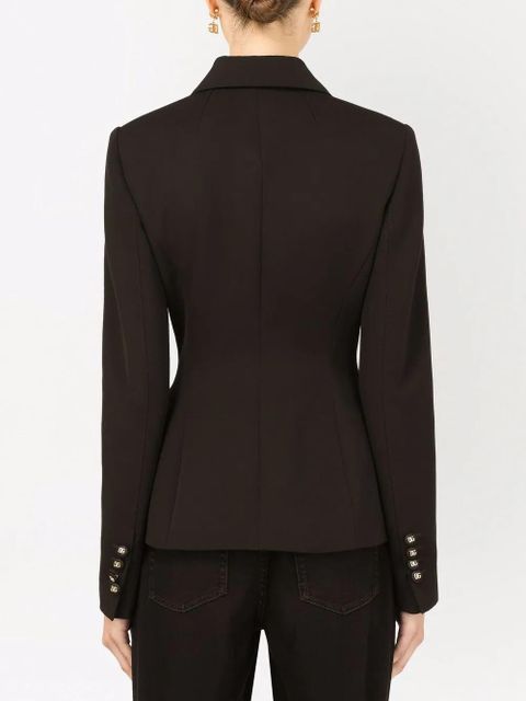 Dolce & Gabbana Dolce double-breasted wool blazer - Black