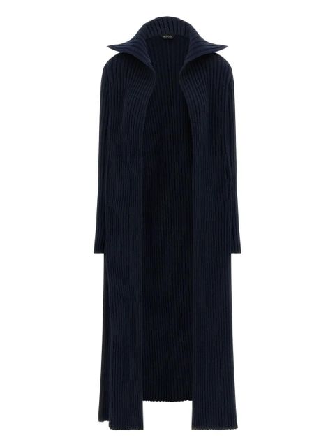 Balenciaga ribbed shawl-collar cardigan - Blue - zdjęcie produktu nr 1