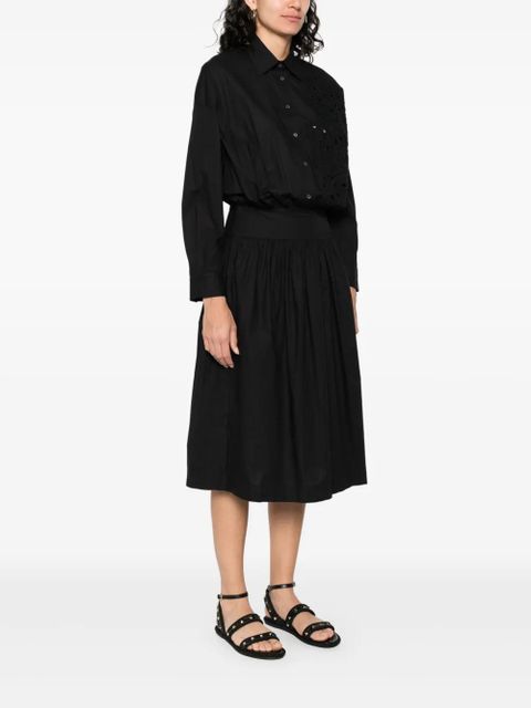 PINKO cotton midi dress - Black