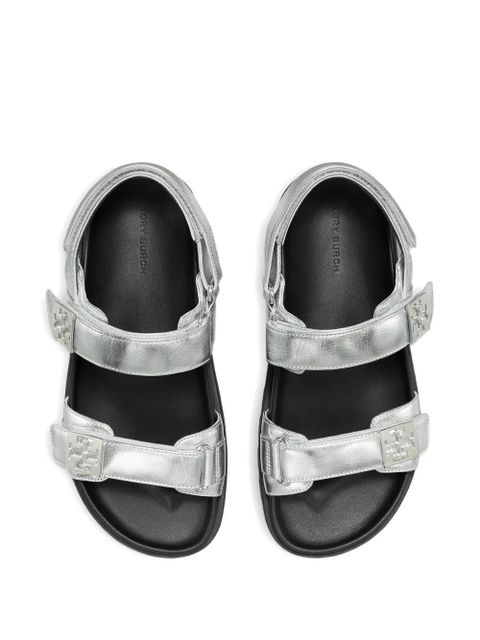 Tory Burch Mellow logo-detail sandals - Silver