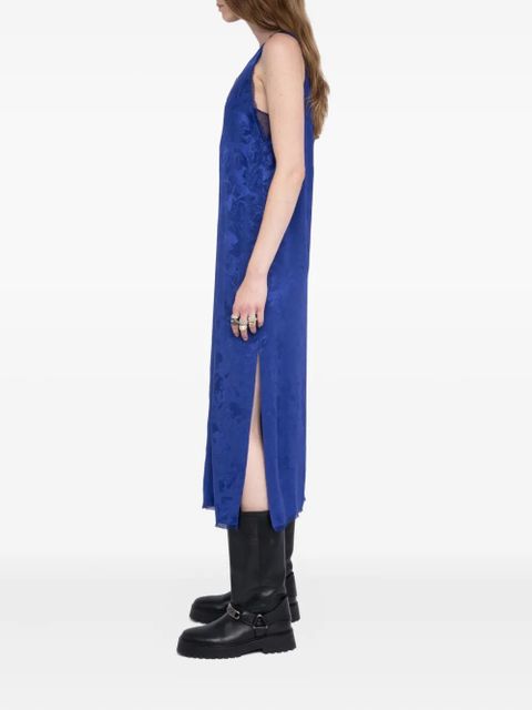 Zadig&Voltaire lace-trim midi dress - Blue - zdjęcie produktu nr 2