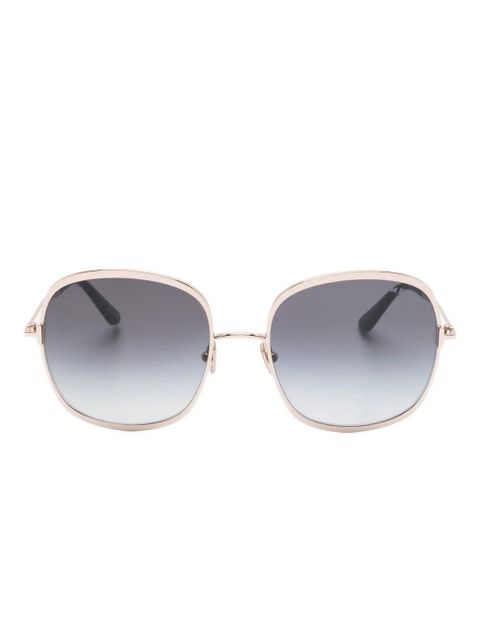 TOM FORD Eyewear Sofia round-frame sunglasses - Pink - zdjęcie produktu nr 1