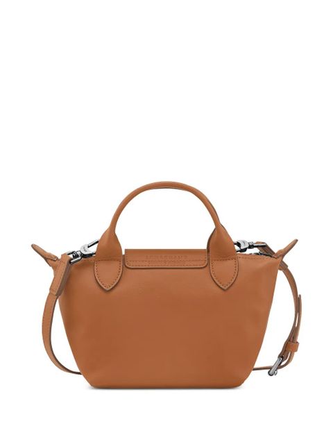 Longchamp Le Pliage Xtra XS leather tote bag - Brown