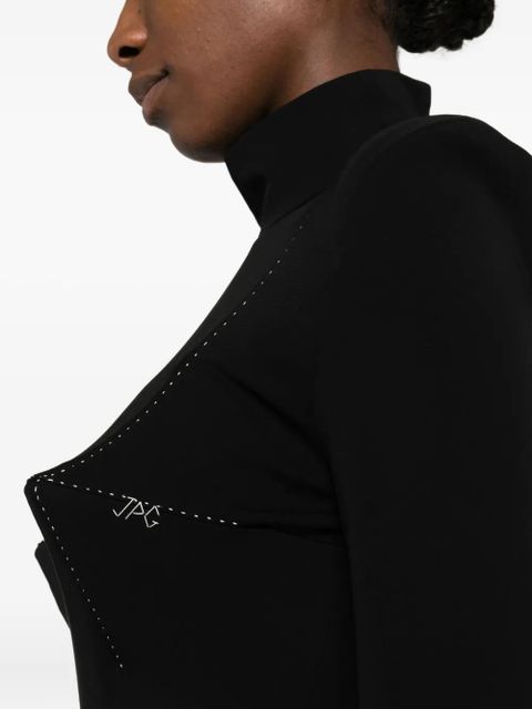 Jean Paul Gaultier embellished long dress - Black