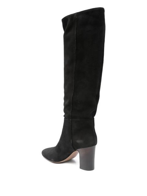 Paris Texas suede leather block-heel boots - Black - zdjęcie produktu nr 2