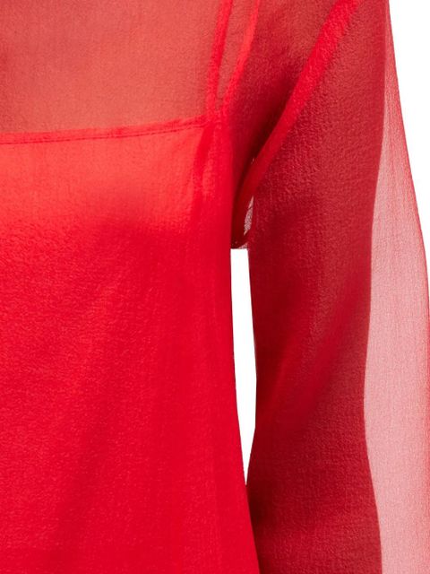 GANNI long-sleeve layered mini dress