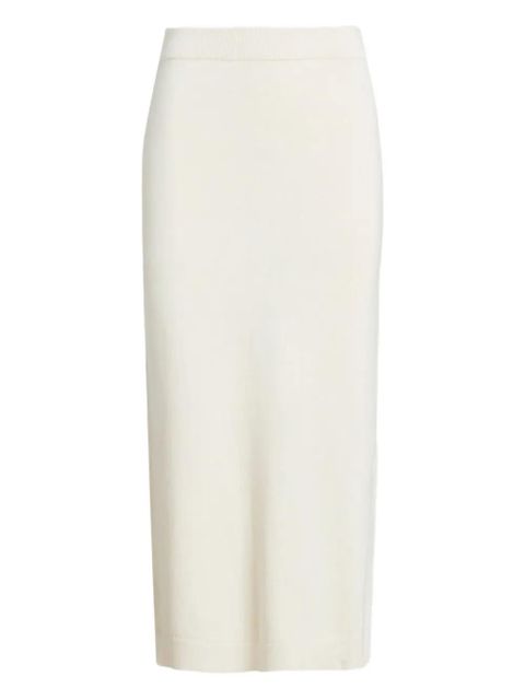 Lauren Ralph Lauren elasticated slit pencil skirt - Neutrals - zdjęcie produktu nr 1
