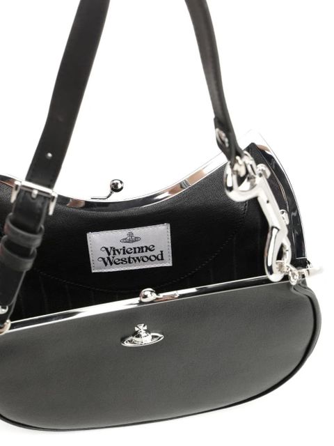 Vivienne Westwood Orb plaque shoulder bag - Black