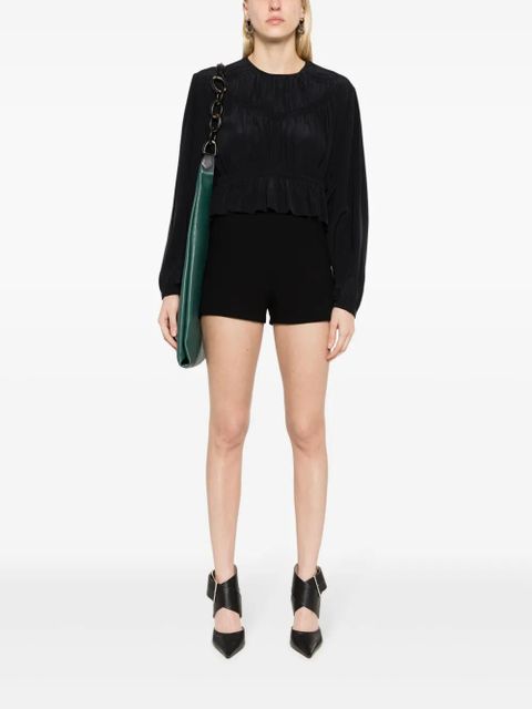 ISABEL MARANT Nelino pleated silk blouse - Black - zdjęcie produktu nr 2