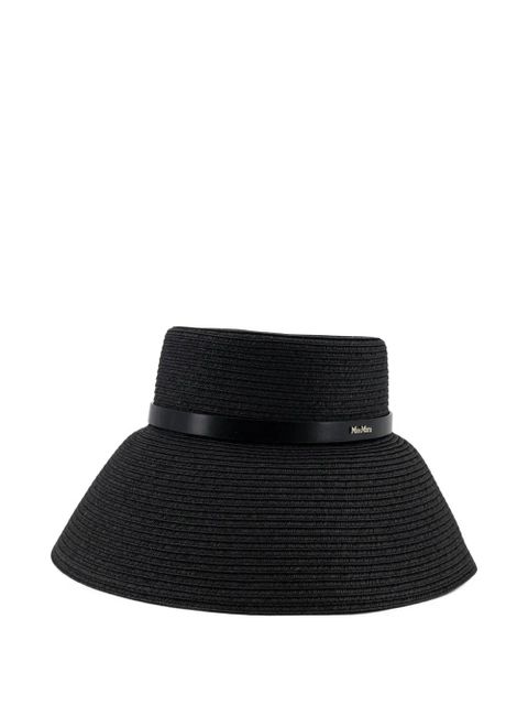 Max Mara band-trim hat - Black - zdjęcie produktu nr 2