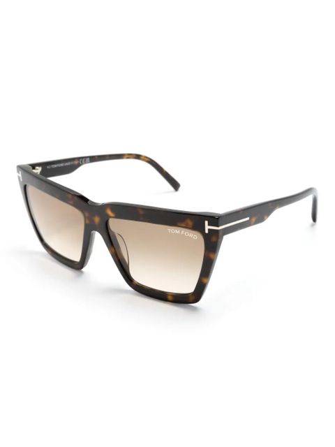 TOM FORD Eyewear Eden cat-eye sunglasses - Brown - zdjęcie produktu nr 2