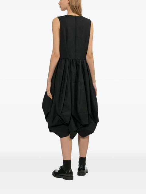 Comme Des Garçons voluminous midi dress - Black