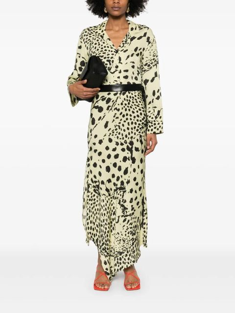 Nanushka animal-print shirt - Green - zdjęcie produktu nr 2