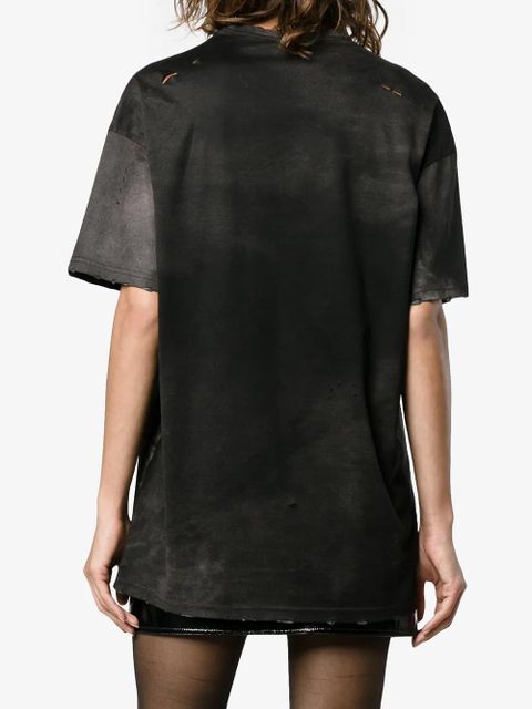 Balmain oversized tiger print t-shirt - Black