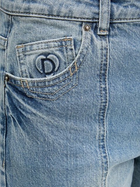 Desigual jeansy POCKETS damskie high waist 25WWDD13