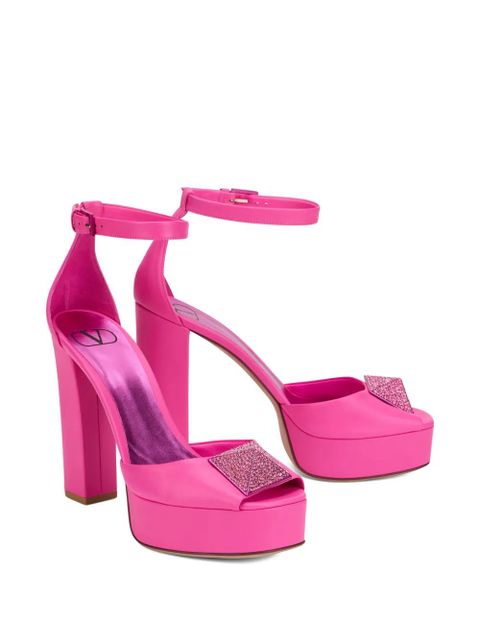 Valentino Garavani open-toe platform pumps - Pink - zdjęcie produktu nr 2