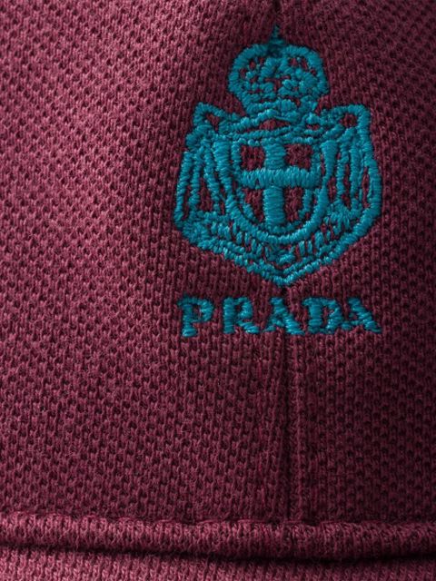 Prada old piqué baseball cap - Red