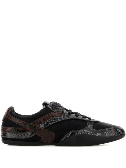Miu Miu snake-effect sneakers - Black - zdjęcie produktu nr 2