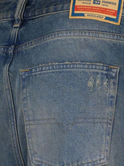Diesel distressed wide-leg jeans - Blue