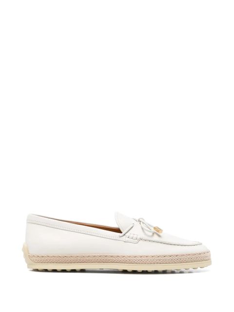 Tod's tassel leather loafers - White - zdjęcie produktu nr 1