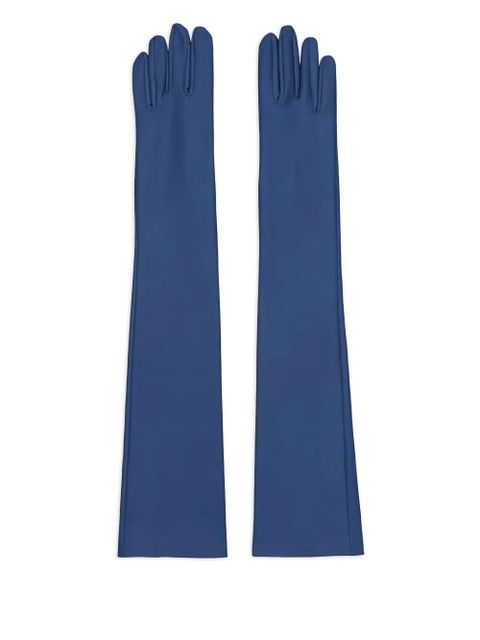 The Frankie Shop Veneto leather gloves - Blue - zdjęcie produktu nr 1