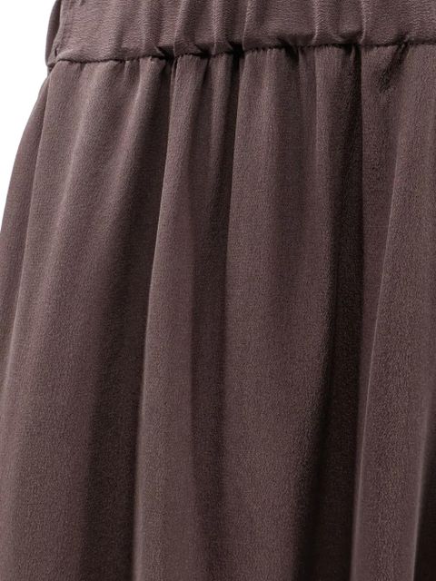 Alysi Baloon silk trousers - Brown