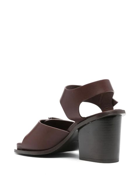 LEMAIRE 90mm leather sandals - Brown