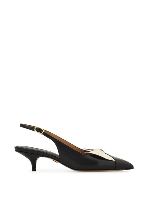 Ferragamo soft bow slingbacks - Black - zdjęcie produktu nr 1