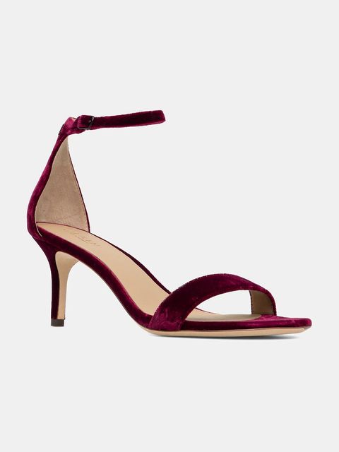 Lauren Ralph Lauren sandały Allie Mid kolor czerwony 802980559002 - zdjęcie produktu nr 1