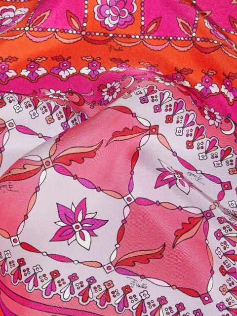 PUCCI pattern silk scarf - Pink