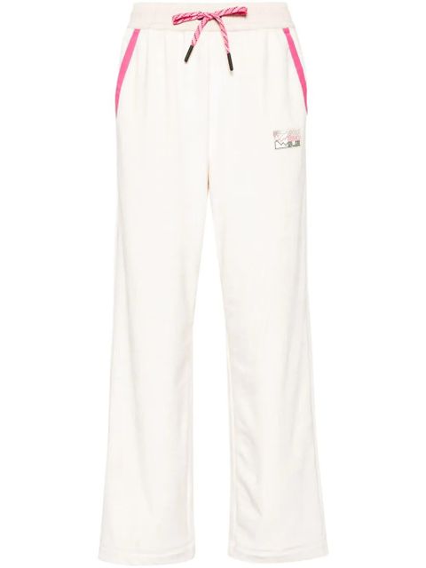Moncler Grenoble logo-appliqué drawstring-waist track pants - Neutrals - zdjęcie produktu nr 1