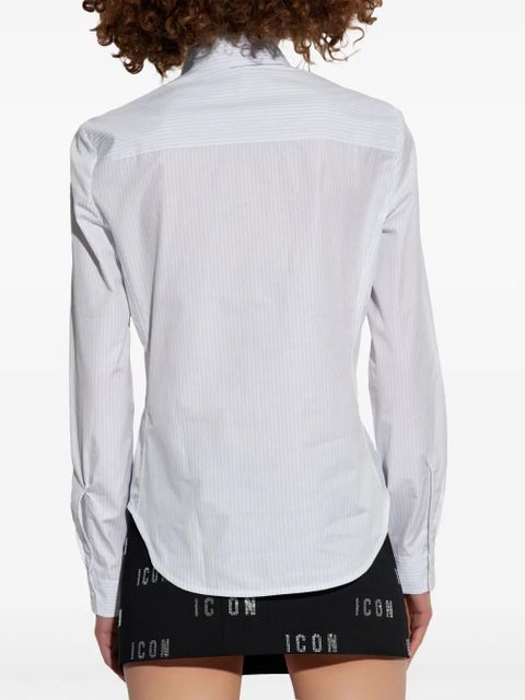 Diesel C-Gisel-P2 striped shirt - White